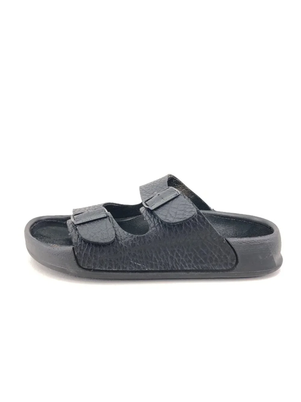 Birkenstock Tatami Black Leather Slide Sandals 9